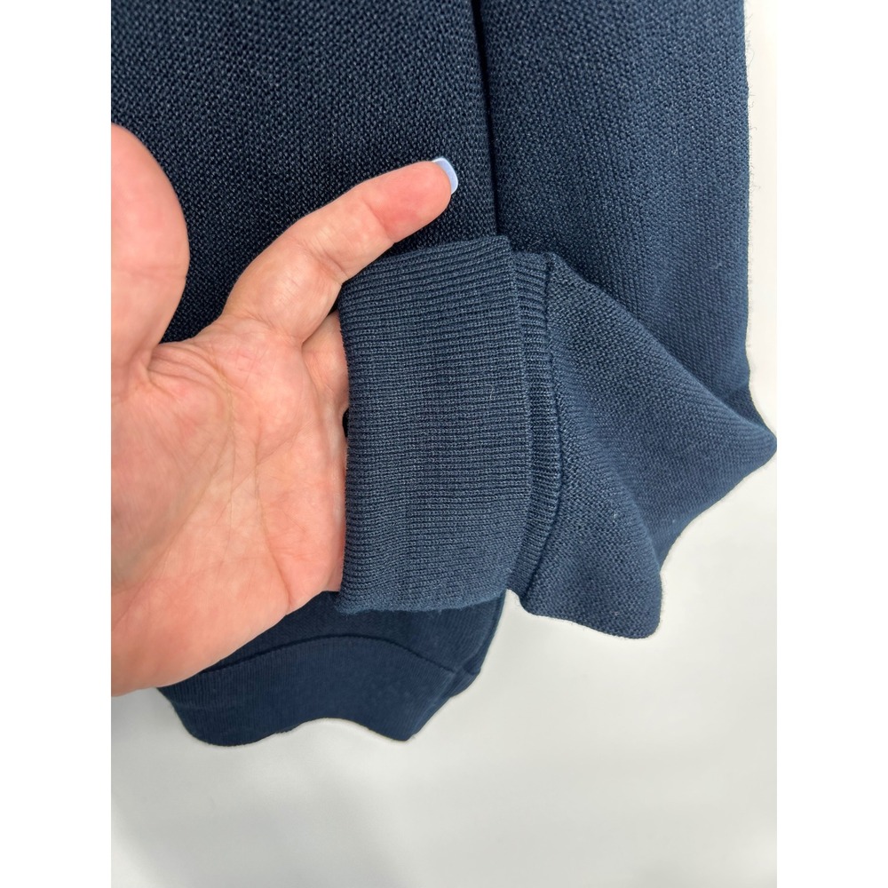 Vintage IZOD‎ Lacoste Mens XL V Neck Sweater Blue Long Sleeve Acrylic Knit - Picture 5 of 7